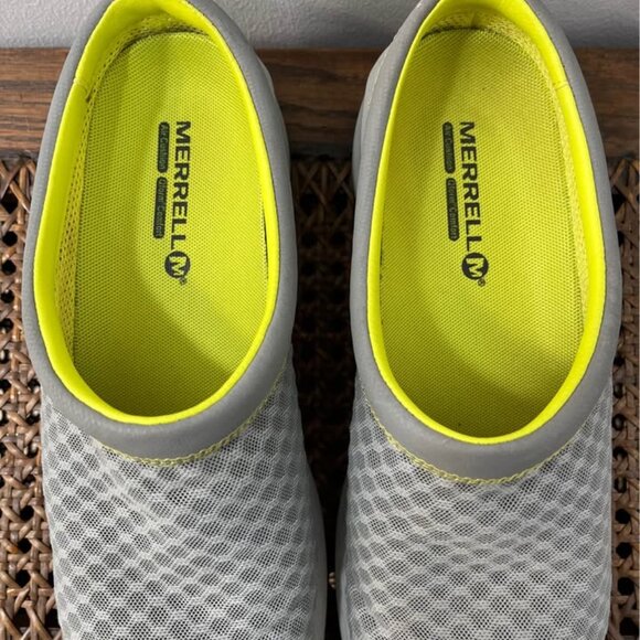 Size 9 Merrell Gray Drizzle Breeze Slip-On Comfortable Easy Wear Walking Shoe - Picture 6 of 9